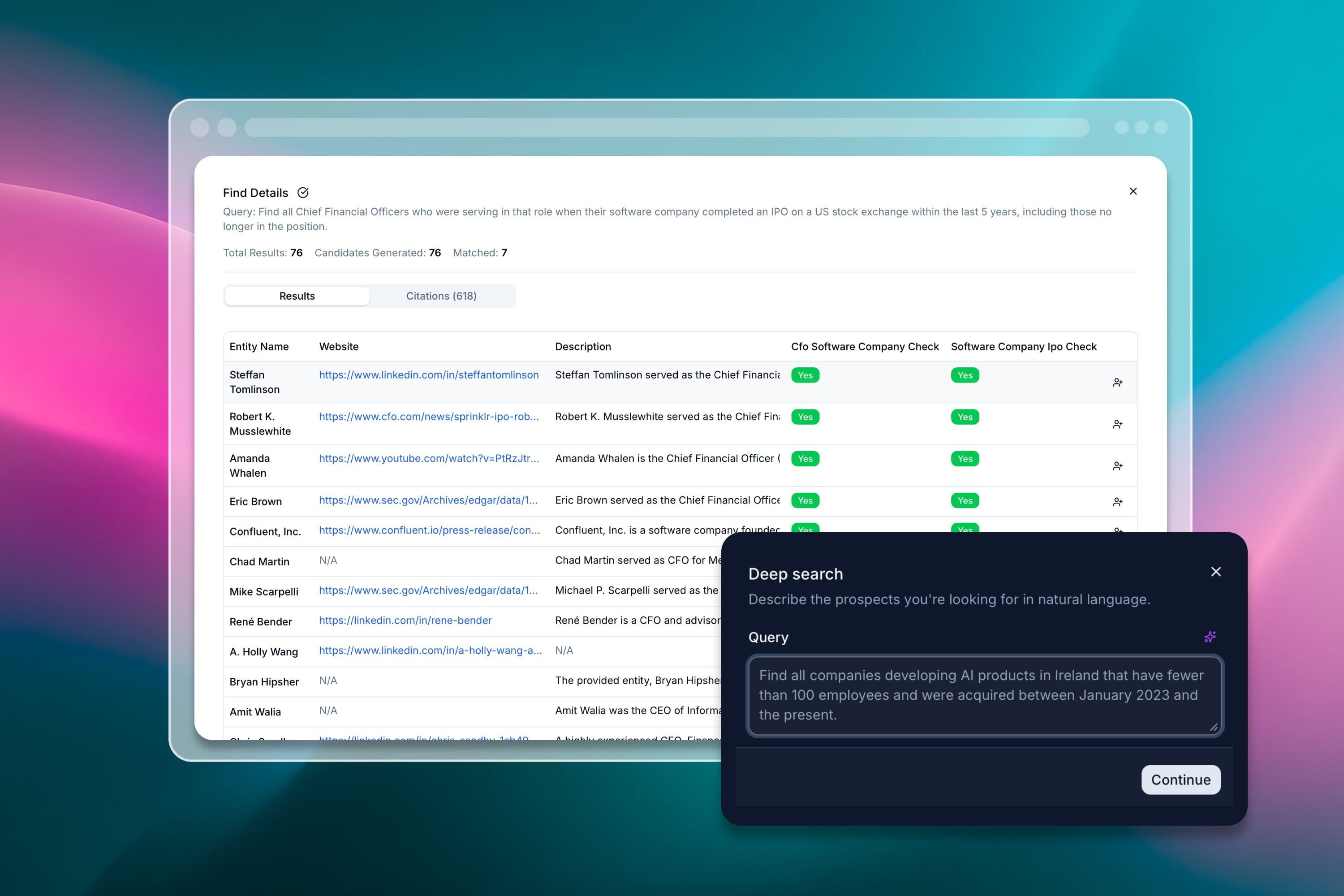 Intelligent contact discovery — Prospects finding matching CMO profiles from across the web