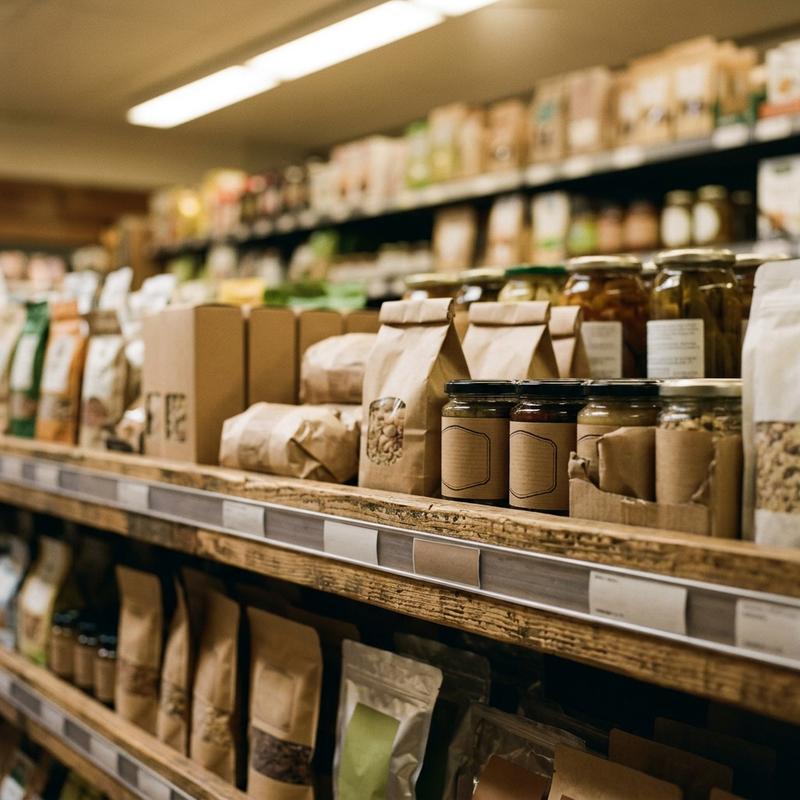 A growing food brand's products arranged on a supermarket shelf with varied pack sizes and flavours