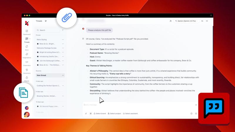 Attach Files in Threads