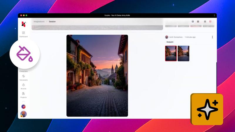 Expanding Images with Outpaint